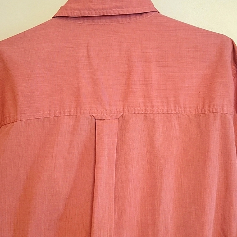 Chaps Coral Casual Button Down Shirt - Picture 8 of 9
